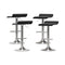 Artiss Bar Stools 4x Faux Leather Black Kitchen Chair