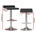Artiss Bar Stools 4x Faux Leather Black Kitchen Chair