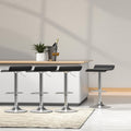 Artiss Bar Stools 4x Faux Leather Black Kitchen Chair