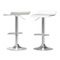 Artiss 2x Bar Stools Faux Leather White 65cm