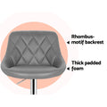 Artiss 4x Bar Stools Padded Leather Grey Gas Lift