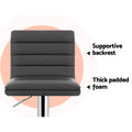 Artiss Bar Stools Set of 4 PU Leather Grey Chrome
