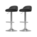 Artiss Bar Stools 4x PU Leather Gas Lift Black