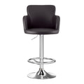 Artiss 2x Bar Stools Swivel Adjustable Gas Lift PU Leather Brown