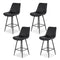 Artiss 4x Bar Stools Black Diamond PU Leather Kitchen Counter