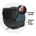 Artiss Bar Stools x4 Vintage Leather Gas Lift Black