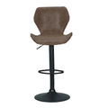 Artiss Bar Stools x2 Swivel Gas Lift Kitchen Counter Brown