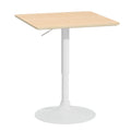 Artiss 60cm Bar Table Square Pine Gas Lift Swivel Base