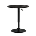 Artiss Bar Table Round Black Gas Lift 110cm