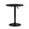 Artiss Bar Table Round Black Gas Lift 110cm