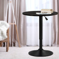 Artiss Bar Table Round Black Gas Lift 110cm