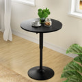 Artiss Bar Table Round Black Gas Lift 110cm