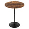 Artiss Bar Table 60cm Height Adjustable 360 Swivel Rustic Brown