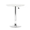 Artiss Round White Bar Table Gas Lift
