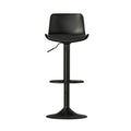 Artiss Bar Stools Padded Seat Gas Lift Black x2