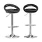 Artiss Bar Stools Gas Lift Plastic Seat Black 2pc
