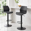 Artiss 2x Bar Stools Counter Chair Gas Lift Kitchen Extra Higher Back PP Black
