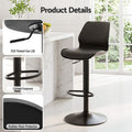 Artiss 2x Bar Stools Counter Chair Gas Lift Kitchen Extra Higher Back PP Black