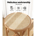 Artiss Bar Stool Rattan Seat Wooden Legs