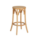 Artiss Bar Stool Rattan Seat Wooden Legs