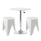 Artiss Bar Stools and Table Set 3PCS Dining Desk Kitchen Chairs Cafe Pub White