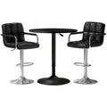 Artiss Bar Table and 2 Stools Set Dining Kitchen Cafe Pub