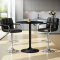 Artiss Bar Table and 2 Stools Set Dining Kitchen Cafe Pub