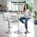 Artiss Bar Table 4 Stools Dining Kitchen Cafe Pub Chairs Set