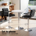 Artiss Bar Table 2 Stools Set Kitchen Dining Cafe Pub Desk
