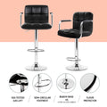 Artiss Bar Table 2 Stools Set Kitchen Dining Cafe Pub Desk