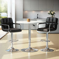 Artiss Bar Table 2 Stools Set Kitchen Dining Cafe Pub Desk