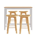 Artiss Bar Table 2 Stools Set Kitchen Dining Cafe Pub Desk Chairs