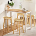 Artiss Bar Table 2 Stools Set Kitchen Dining Cafe Pub Desk Chairs