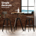 Artiss Bar Table 4 Stools Industrial Dining Cafe Kitchen Set