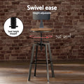 Artiss Bar Table 4 Stools Industrial Dining Cafe Kitchen Set