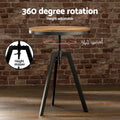 Artiss Bar Table 4 Stools Industrial Dining Cafe Kitchen Set