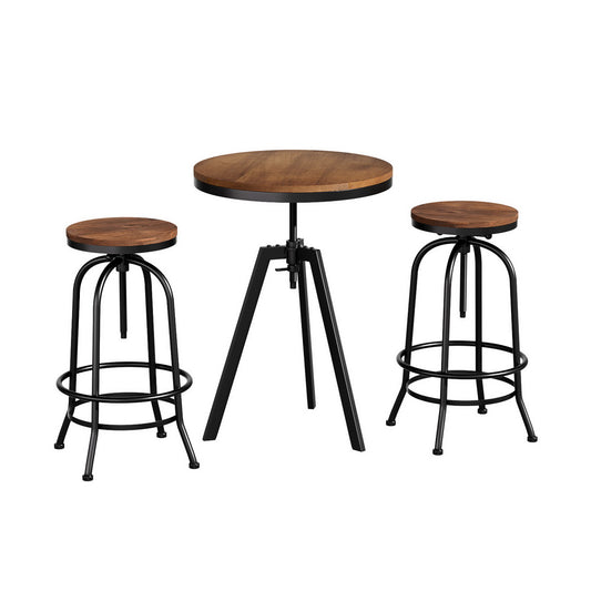 Artiss Bar Stools Set 2 Industrial Kitchen Dining Cafe Chairs