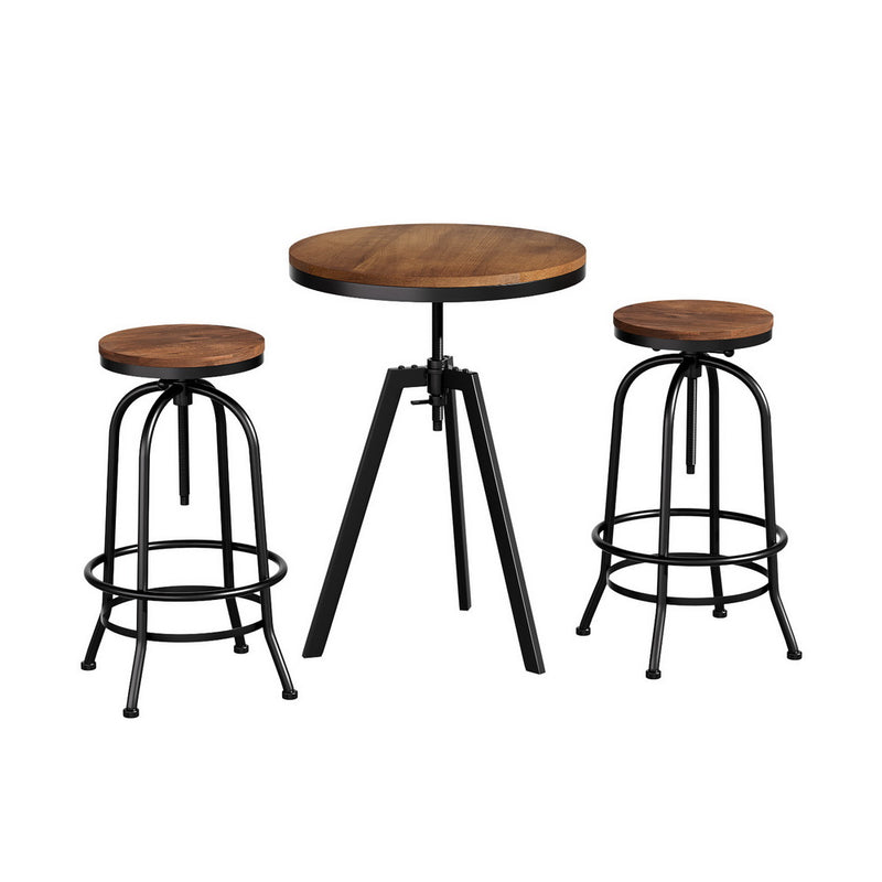 Artiss Bar Stools Set 2 Industrial Kitchen Dining Cafe Chairs