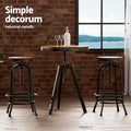 Artiss Bar Stools Set 2 Industrial Kitchen Dining Cafe Chairs