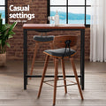 Artiss Bar Table 2 Stools Dining Desk Kitchen Cafe Pub Set