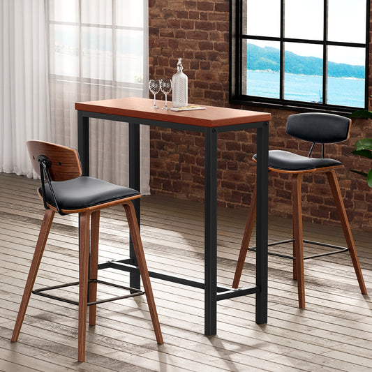 Artiss Bar Table 2 Stools Dining Desk Kitchen Cafe Pub Set