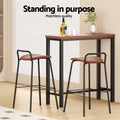 Artiss Bar Table and 2 Stools Set Kitchen Dining Cafe Pub Desk