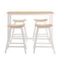 Artiss Bar Table & Stools Set Solid Wood Dining Kitchen Cafe Pub