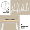 Artiss Bar Table & Stools Set Solid Wood Dining Kitchen Cafe Pub