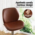 Artiss 4x Bentwood Bar Stool Adjustable Brown Leather Kitchen Counter
