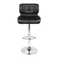 Artiss 2x Bar Stools Gas Lift Padded Leather Black