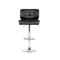 Artiss Bar Stools 4x Gas Lift Padded Leather Black