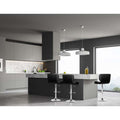 Artiss Bar Stools 4x Gas Lift Padded Leather Black
