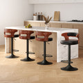 Artiss Bar Stools x4 Gas Lift Faux Leather Kitchen