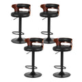 Artiss Bar Stools x4 Gas Lift Faux Leather Kitchen